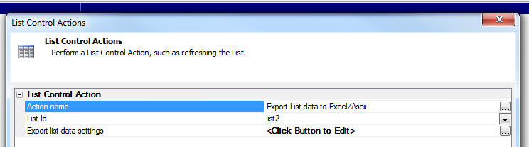 List Export Excel 1